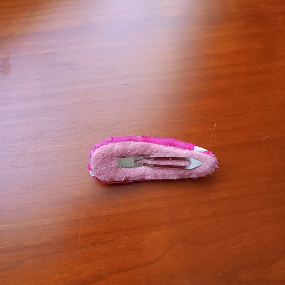 NWT Pink French Silk Bejeweled Hair Clip main image 4